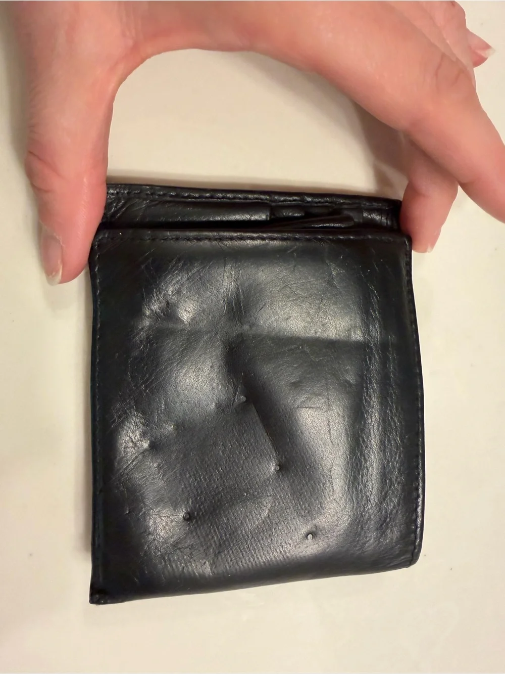 Prada Black Leather Wallet with Slim Profile